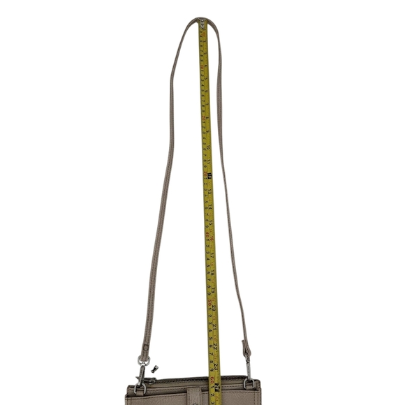 MATT & NAT taupe crossbody wallet bag vegan leather - Picture 7 of 14